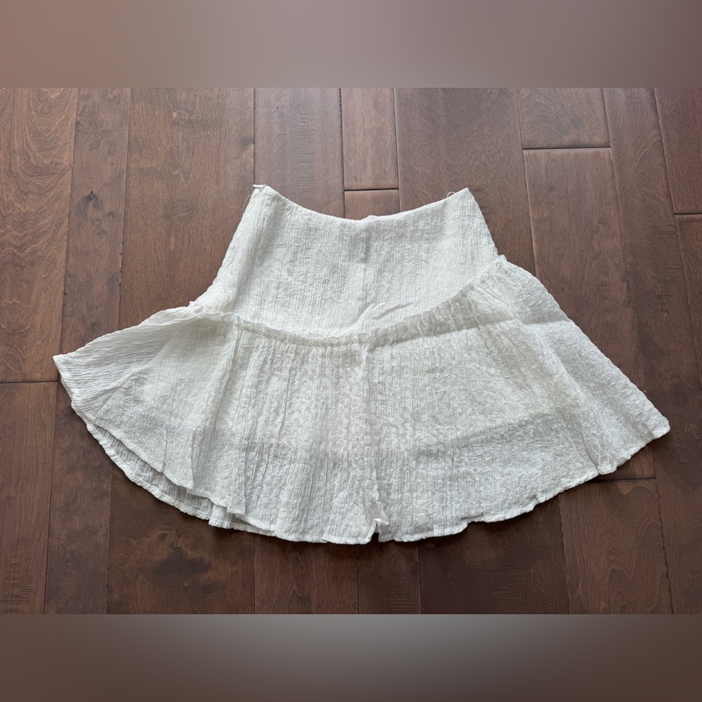 Princess Polly White Ruched Ruffle Skirt - Picture 7 of 8